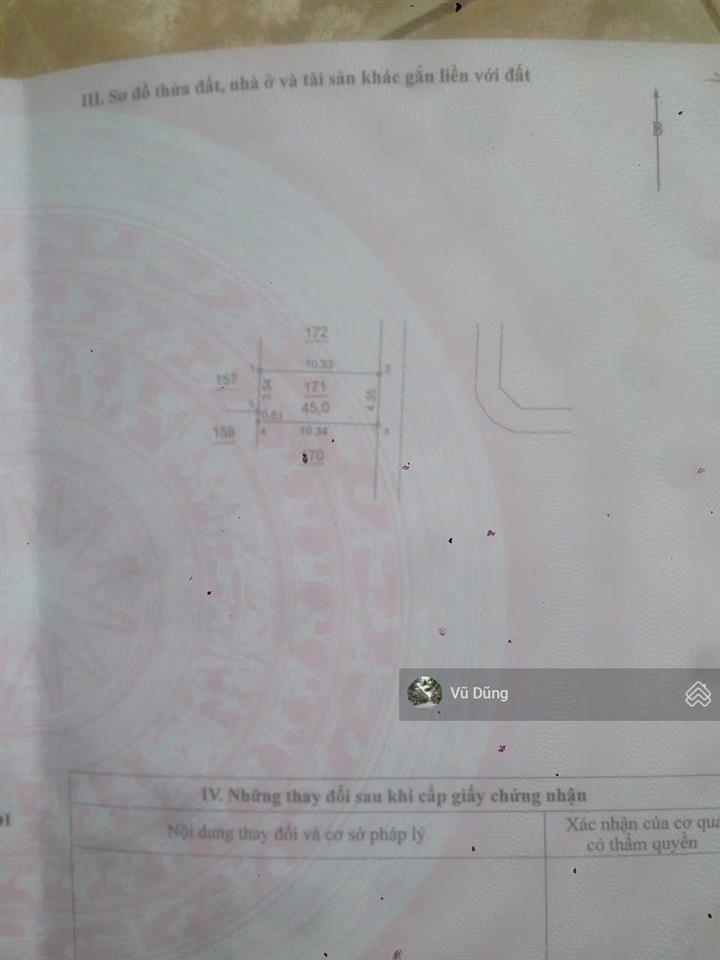 Bán đất dịch vụ phú vinh 45m², mặt tiền 4,35m. gần vành đai 3.5 và 4. tiềm năng tăng giá cao