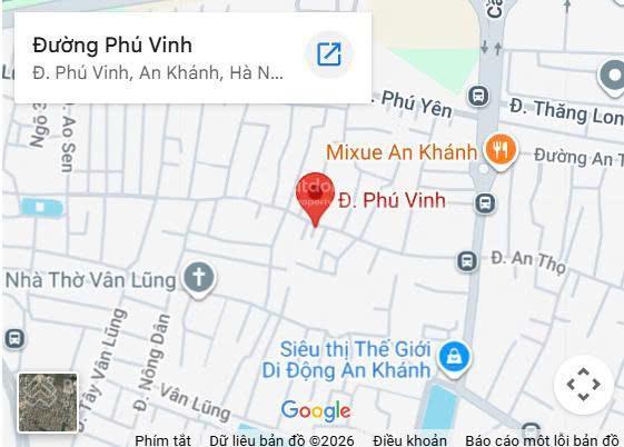 Bán đất dịch vụ phú vinh 3 | dt 45m2 | mặt tiền 3,07m | giá 160 triệu/m2