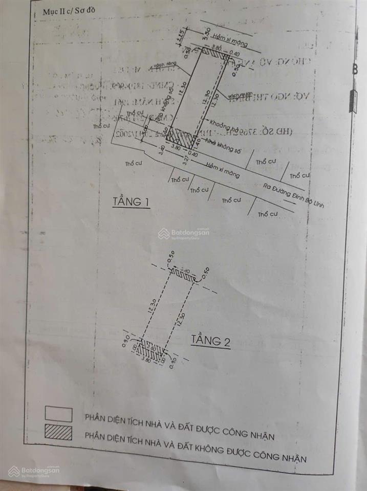 Bán nhà 1 trệt, 1 lầu, hẻm 353 đường đinh bộ lĩnh  tp. hồ chí minh