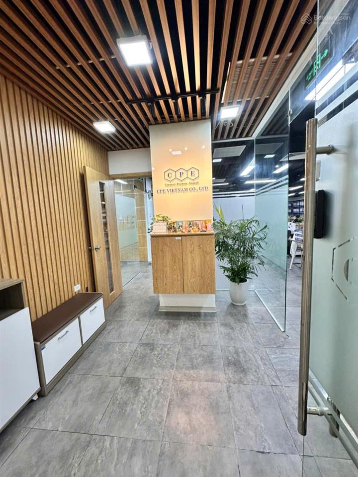 New! cho thuê văn phòng vinhomes west point, phạm hùng, nam từ liêm 247m2 full nội thất giá 365k/m2