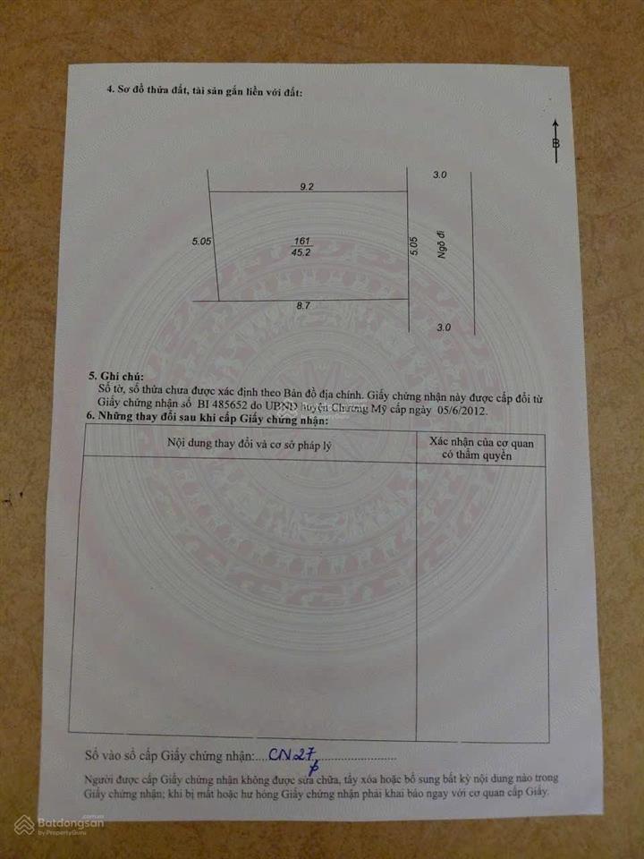 Bán đất siêu hot tại thôn tròn, tốt động, 1,8 tỷ, 45,2m2