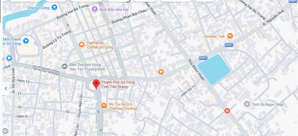 Bán nhà mặt phố tại lý tự trọng, gò công, 13,9 tỷ, 143m2, chính chủ, uy tín