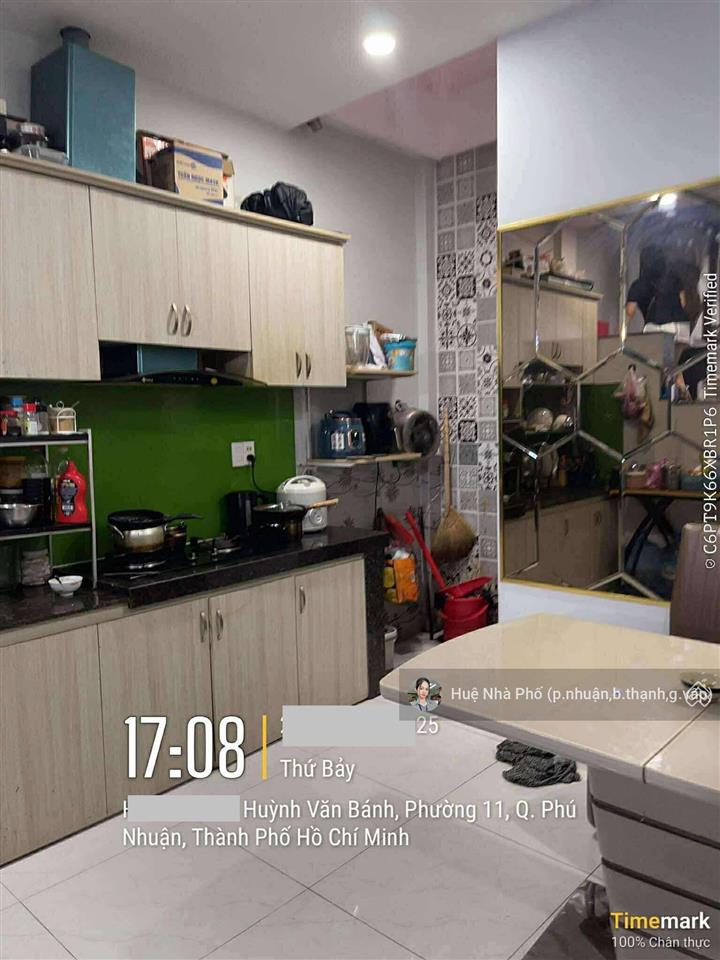 Huỳnh văn bánh  59m2  4 tầng  sát mặt tiền  vuông vức  phú nhuận  8.3 tỷ