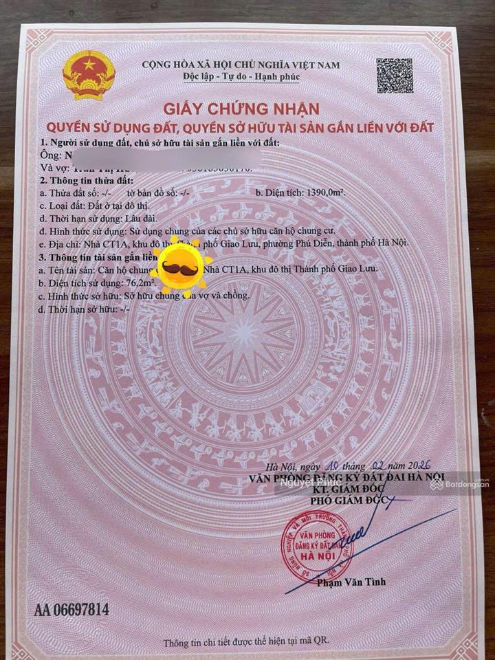 Giá chuẩn. mình bán nhà tặng vườn rau sạch. cc tp giao lưu phạm văn đồng, 76.2m2.  0946 116 ***