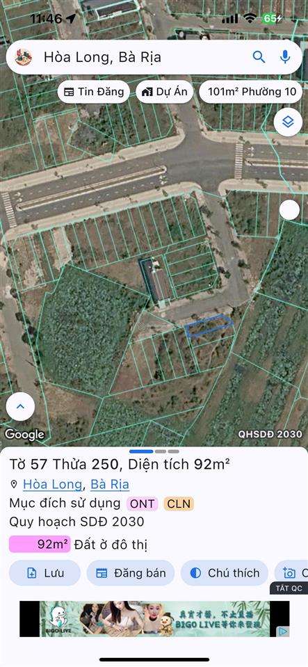 Bán đất tại lan anh 1, 1,85 tỷ, 92m2, giá cực chất!