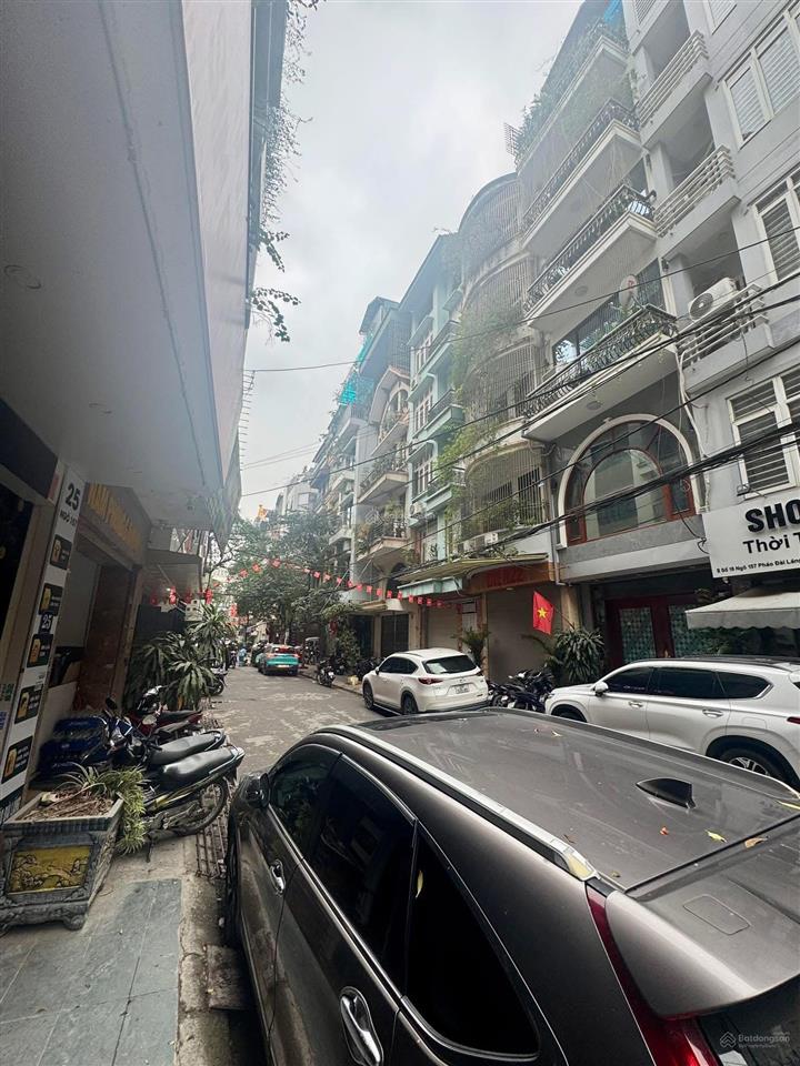 Bán nhà phố pháo đài láng phân lô lô góc 3 mặt thoáng 6t thang máy kd dt 60m2*6t*4,5m mt 23 tỷ tl
