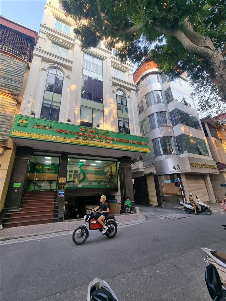 Hiếm có khó tìm mặt phố vip phùng chí kiên cầu giấy lô góc kinh doanh dt 110m*9t*9,6mt 57 tỷ có tl