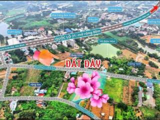 Lô góc 2 mặt tiền 117m ,mt 6m ,giá 2 tỷ ,cạnh trường cao đẳng cộng đồng