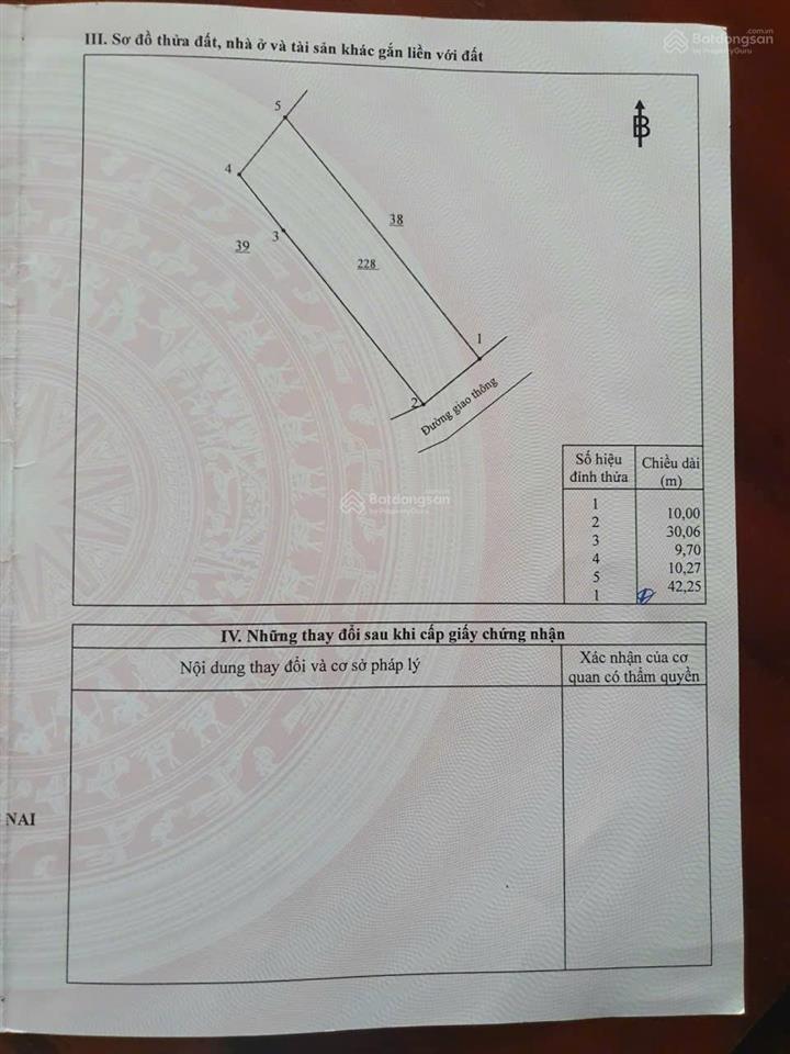 Bán đất mặt tiền dt769. dt 420m2(10x42). giá 2,9ty. sát kcn giầu dây. đông dân cư. kd làm nhà trọ.