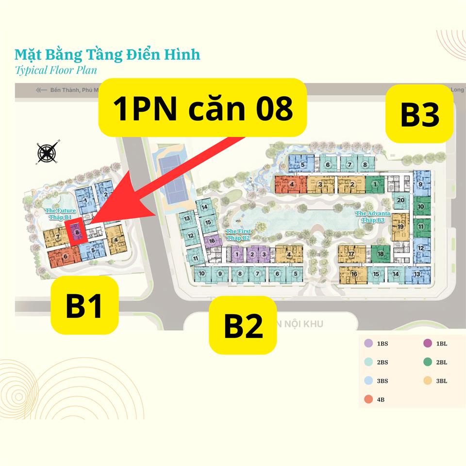 1pn căn 08 tháp b1 glada heights  tầng 1x (không phải 13) anh chị quan tâm nhắn em