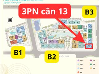 3pn căn 13 tháp b3 gladia heights  view biệt thự hướng đông nam