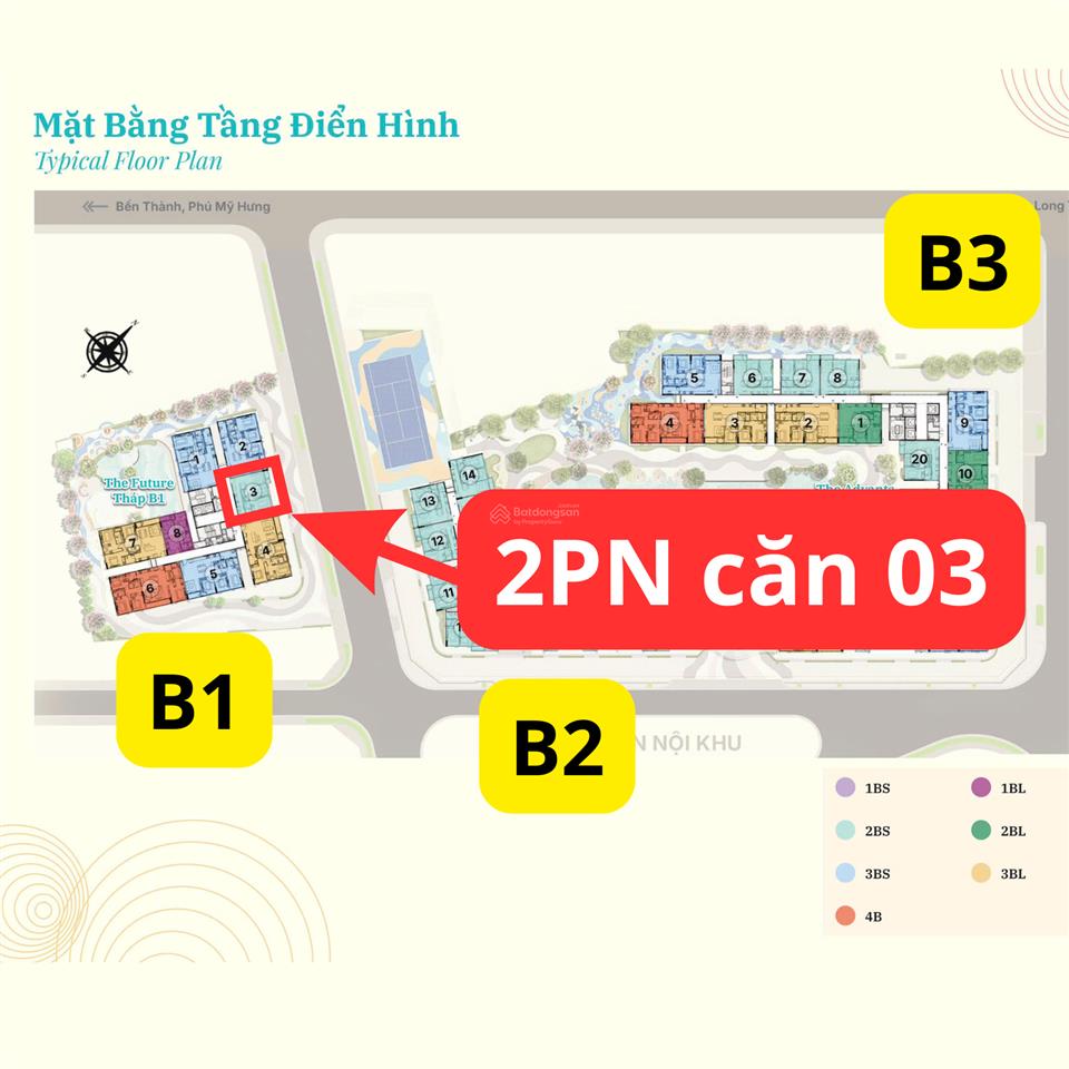 Bán 2pn b1 căn 03 gladia heights  tầng 6 giá 6.2 tỷ