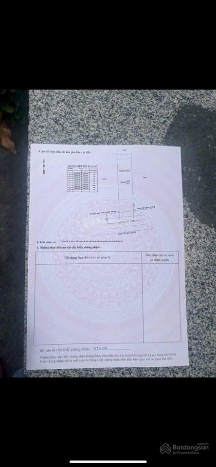 Đất sổ riêng gần ngã ba cây điệp dĩ an 107m ngang 5
