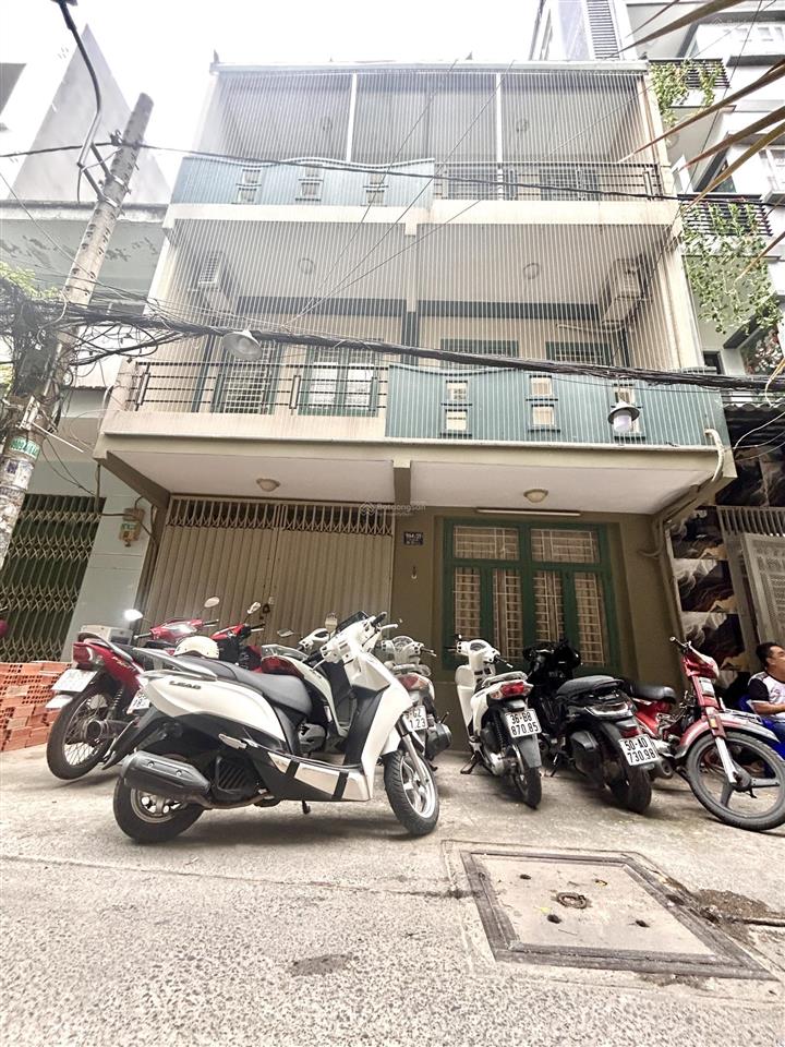 Cho thuê nhà mặt tiền hẻm xe hơi  quận 3  đ. võ văn tần  3 tầng. dt 48m2, ngang 6m*8m.