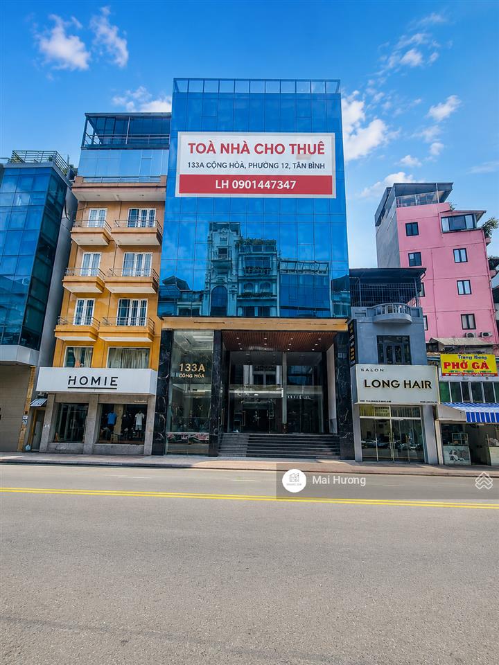 Siêu phẩm building khu nhà ga t3  mặt tiền kinh doanh 133a đường cộng hòa tân bình  dt ngang 10m.