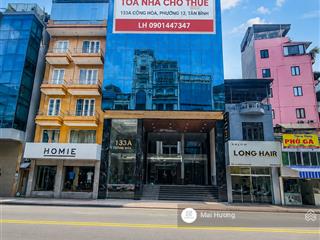 Siêu phẩm building khu nhà ga t3  mặt tiền kinh doanh 133a đường cộng hòa tân bình  dt ngang 10m.