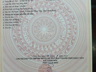 Bán đất đẹp tại sơn đồng ngọc thanh phúc yên gần hồ đại lải 125m² đất ở