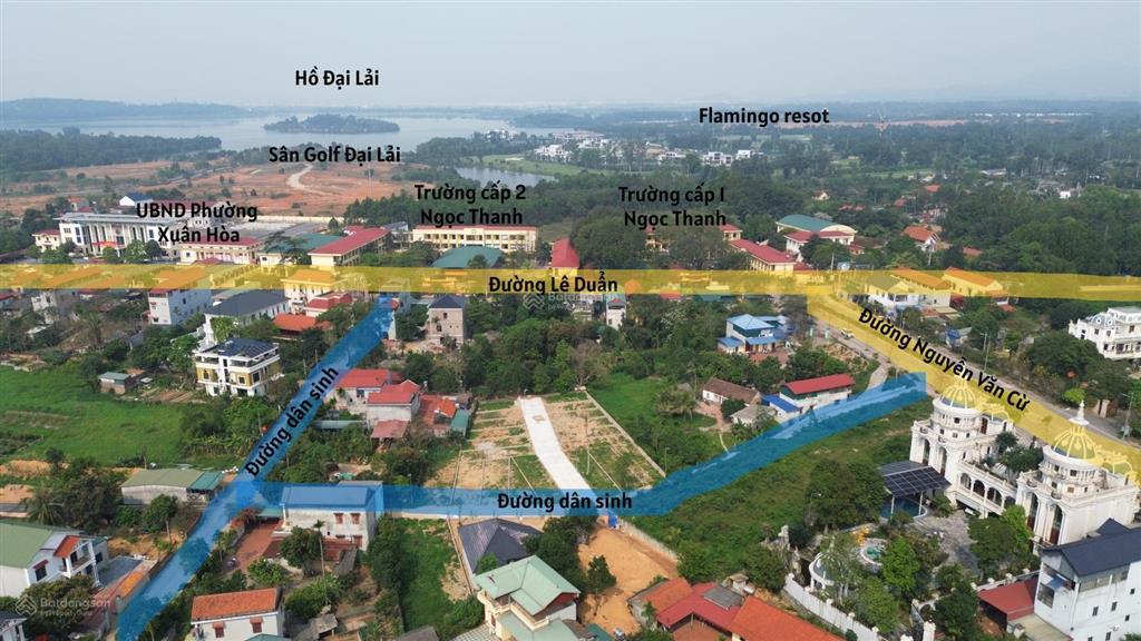 Cắt lỗ 1.155 tỷ  sở hữu ngay đất nền 72.2m2 xuân hòa  kề cận hồ đại lải & flamingo