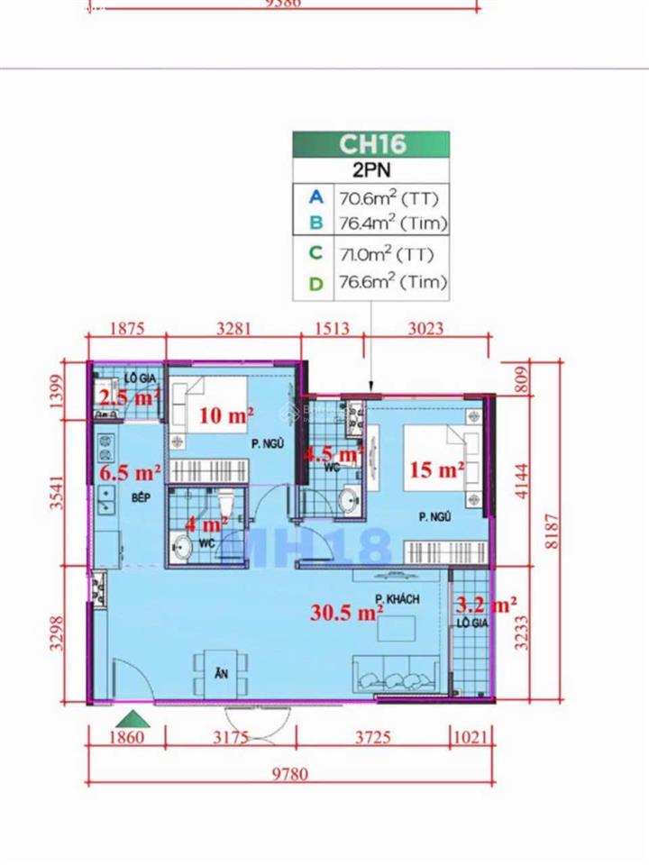 Chính chủ gửi bán căn hộ 2pn rộng 71m2 tòa gs6 tầng trung cao, thanh toán tiến độ t1/2026 nhận nhà