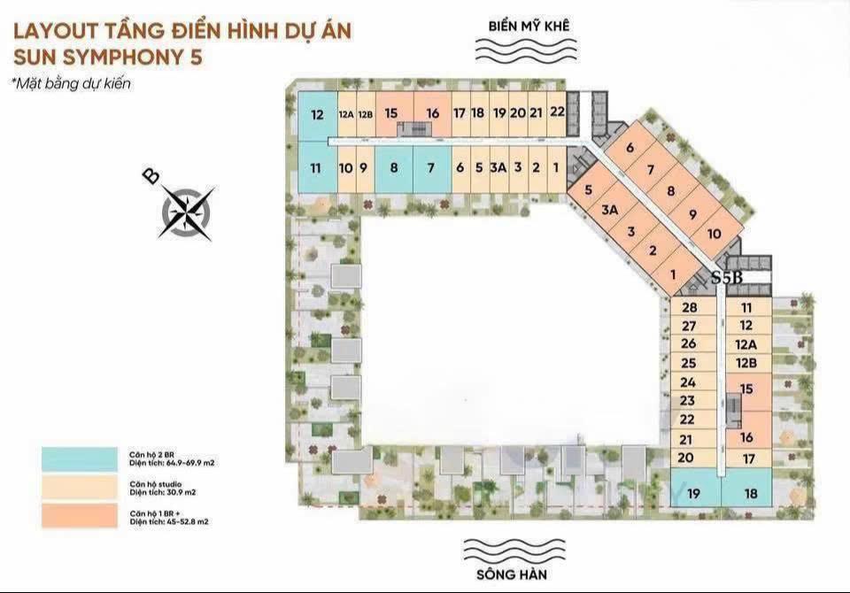Chỉ với 1,8 tỷ sở hữu ngay căn hộ sông hàn  đà nẵng  dòng tiền cho thuê tới 20tr/tháng