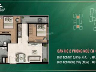 Bán 2pn2wc 60m2, 3.7ty, full nội thất smarthome samsung, mặt tiền đường quốc lộ 13
