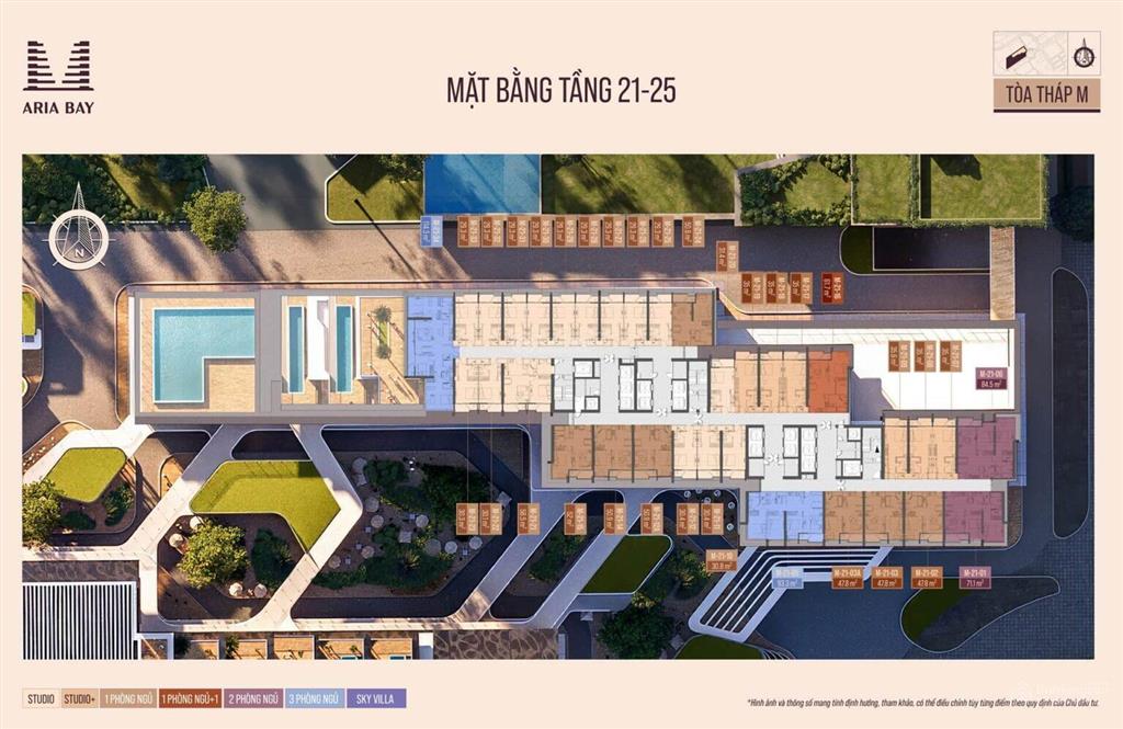 Bán căn studio aria bay hạ long 36m², tòa s tầng cao, giá chỉ 3 tỷ
