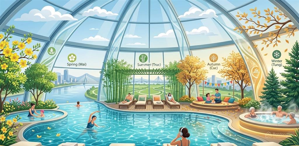 Studio fours tower 32,6m² giá từ 1,9 tỷ thanh toán linh hoạt, hỗ trợ vay 70%