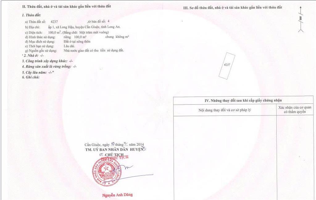 Chính chủ bán nhà mặt tiền ấp 1 (long hậu, tỉnh long an)  kế bên kdc t&t  sổ hồng riêng  2 tỷ