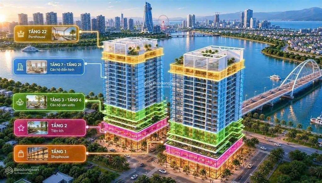 Chỉ từ 2,x tỷ sở hữu căn hộ slight đà nẵng pháp lý lâu dài quỹ căn đẹp giai đoạn đầu