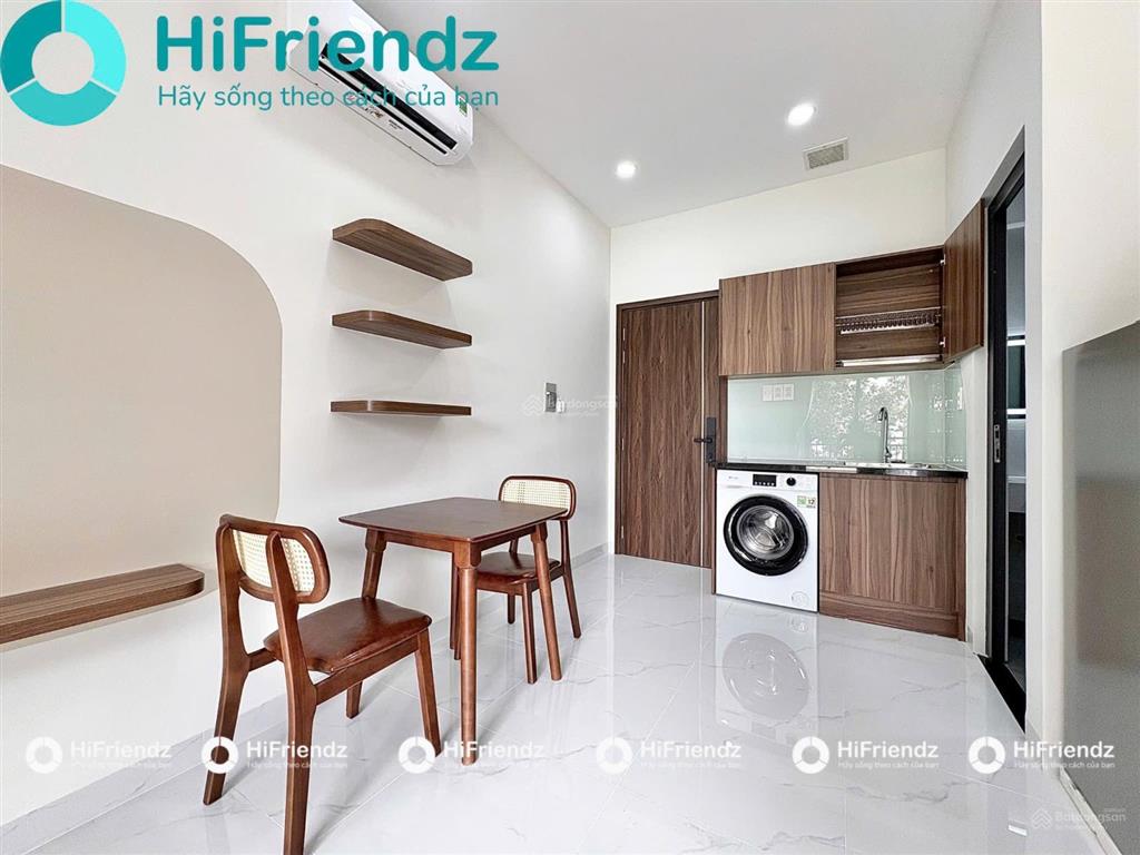 Studio  1 phòng ngủ mới xây  đầy đủ tiện ích  thuận tiện qua trung tâm