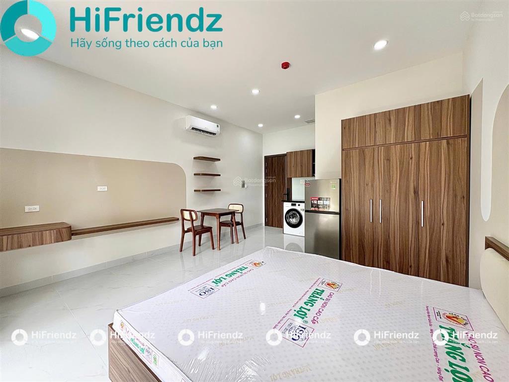 Studio  1 phòng ngủ mới xây  đầy đủ tiện ích  thuận tiện qua trung tâm