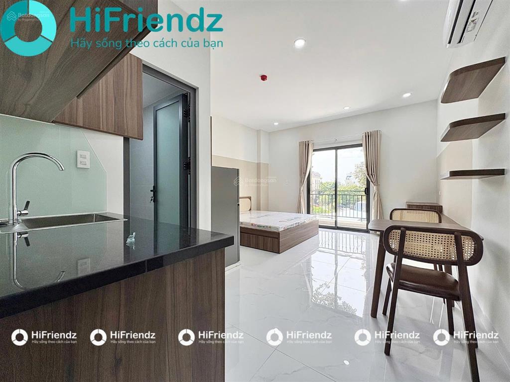 Studio  1 phòng ngủ mới xây  đầy đủ tiện ích  thuận tiện qua trung tâm