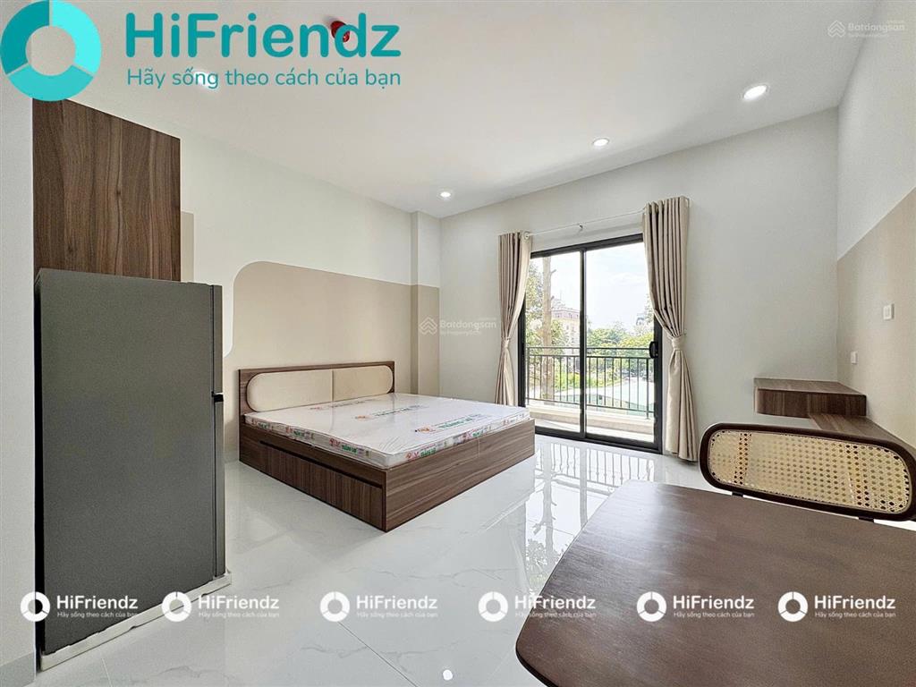 Studio  1 phòng ngủ mới xây  đầy đủ tiện ích  thuận tiện qua trung tâm