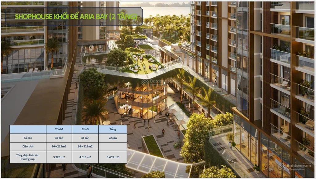 Mở bán shophouse khối đế dự án aria bay hạ long