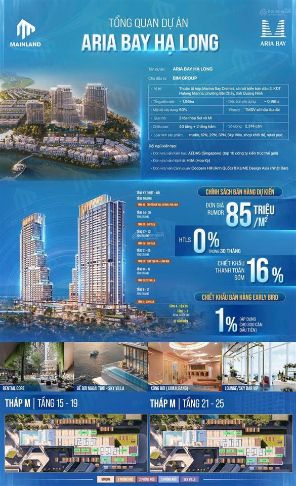 Aria bay căn 3 pn view trực diện biển, bàn giao full nội thất, có cả máy rửa bát luôn