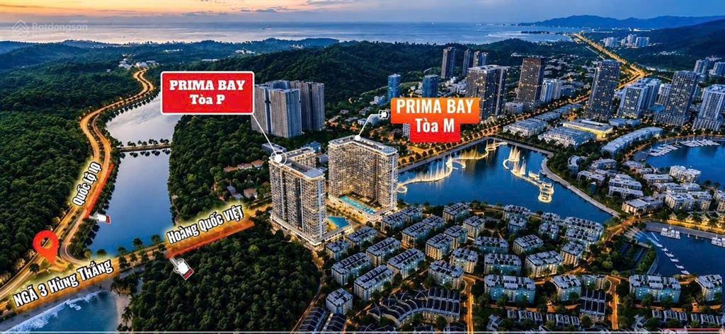 Bán căn studio prima bay hạ long, mặt đường hoàng quốc việt, sát cạnh hồ nhạc nước, cách biển 500m
