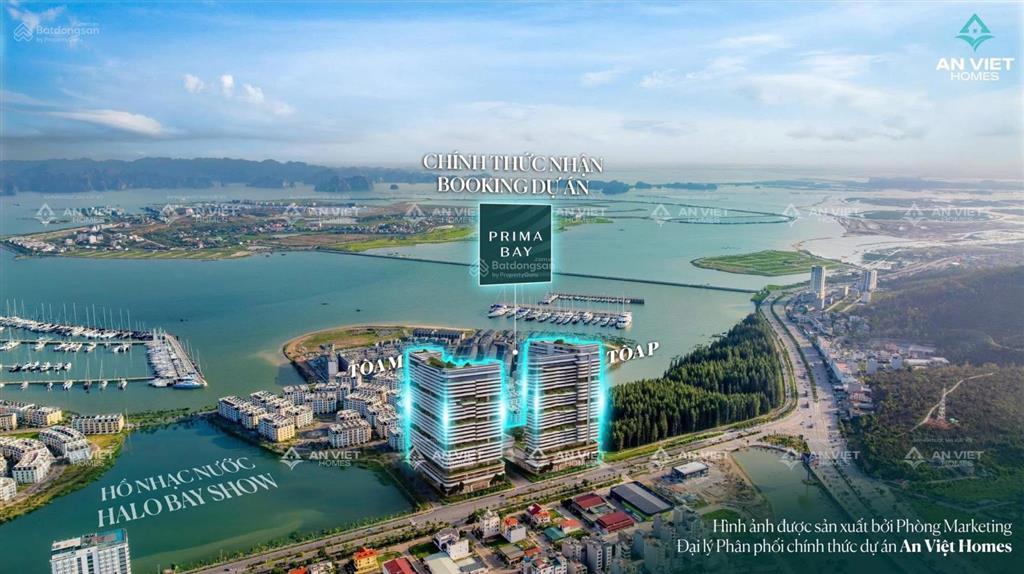 Bán căn studio prima bay hạ long, mặt đường hoàng quốc việt, sát cạnh hồ nhạc nước, cách biển 500m