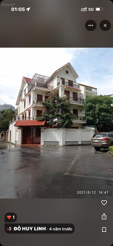 Biệt thự 89 tỷ, 235m2 , mặt tiền 8m  khu đô thị thành phố giao lưu phạm văn đồng