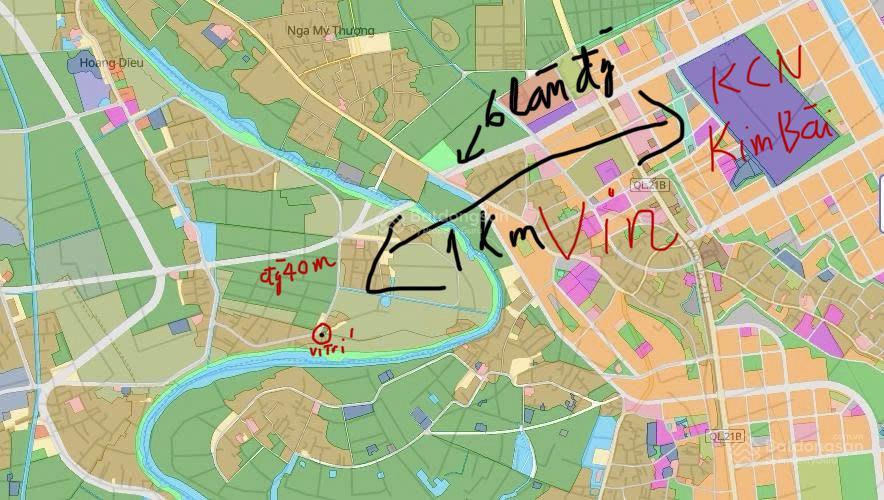 Bán gấp 88m đất ở thôn trại hạ xã hoàng diệu giáp vin olympic,tt kim bai 500m gia 1,6ty 0858 225 ***
