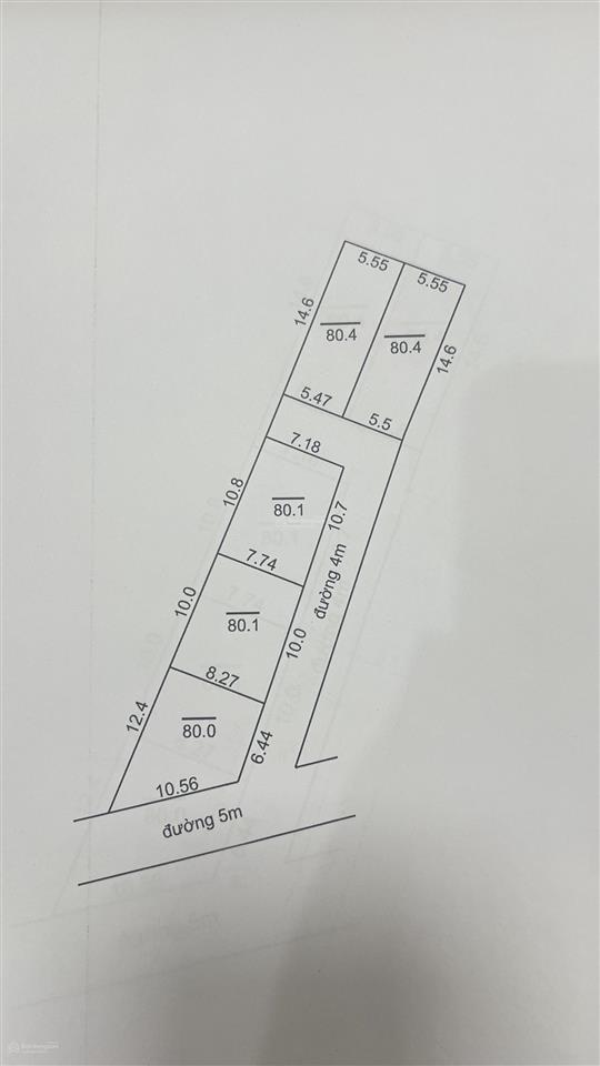 Bán gấp 5 lô đất thôn trại hạ, xã hoàng diệu, giáp tt kim bài, đường 5m  0858 225 ***