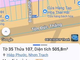 Bán hiệp phước mặt tiền tôn đức thắng đường 25c gần chợ đêm hiệp phước