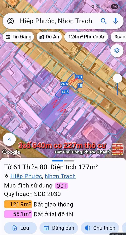 Bán long thọ hiệp phước mặt tiền hùng vương