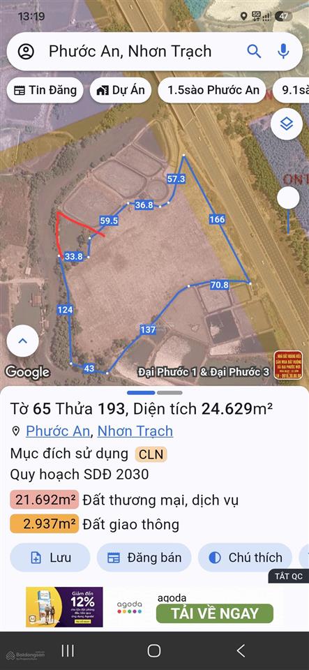 Bán đất phước an mặt tiền trường chinh liên cảng