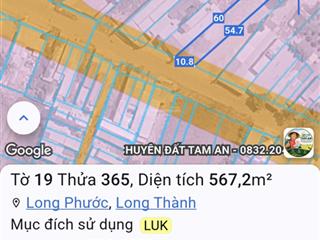 Bán đất long phước long thành mặt tiền gần 25c