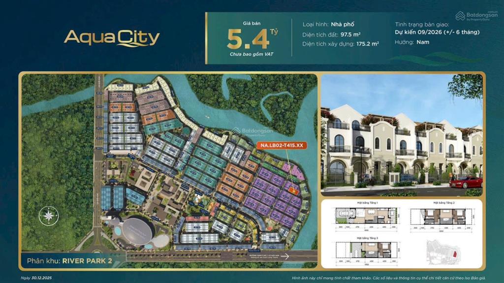 Nhà phố aquacity 5,4tỷ/căn thanh toán chỉ 2,9tỷ chuẩn bị nhận nhà