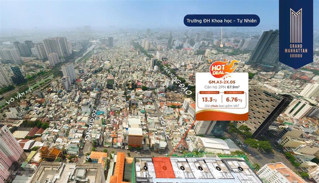 Căn hộ hạng sang quận 1 chỉ 13,3 tỷ/ căn 2pn full giá