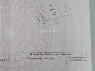 Chỉ 13,5tr/m2. bán mảnh đất phú cát, quốc oai, hà nội mặt tiền 7,5m