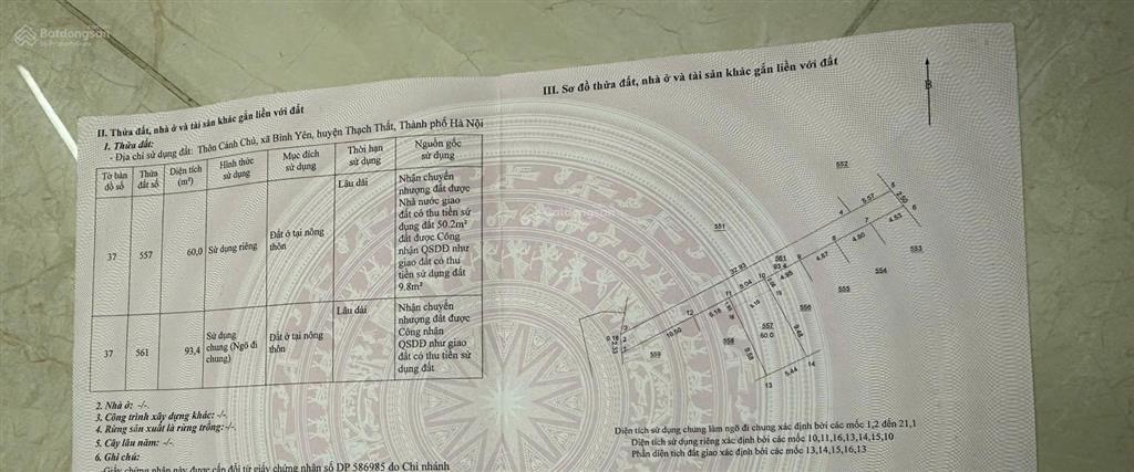 Mảnh đất xã bình yên, thạch thất, rẻ nhất hoà lạc