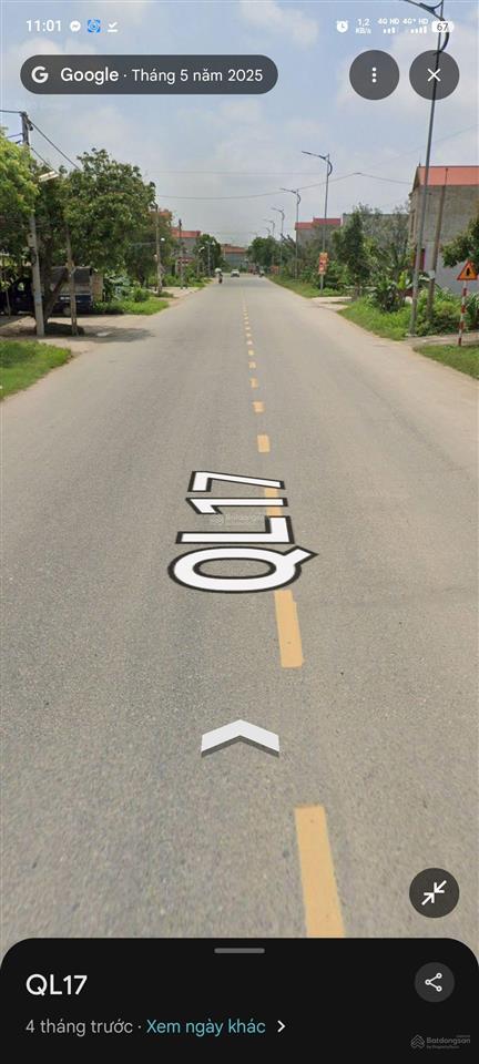 Cc cần bán lô thổ cư mặt ql17 đoạn xuân lai, gia bình, bắc ninh