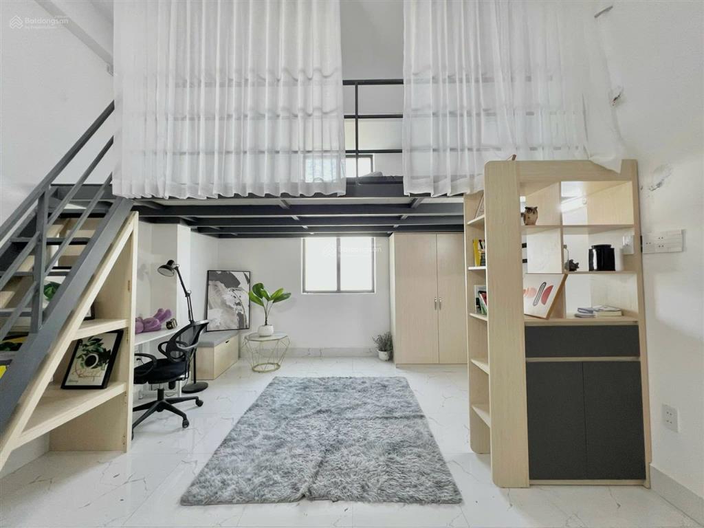 Cho thuê duplex 1 trệt 1 lầu siêu to khổng lồ  ở được 4ng 4xe thoải mái, đi bộ đh văn lang 500m
